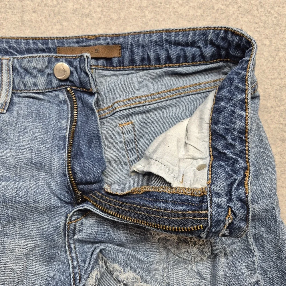 Joes Jeans Cutoff Denim Shorts Womens Distressed Raw Hem Light Wash Y2K Festival